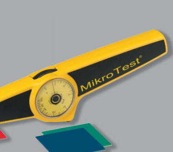 MikroTest - Sehr robustes Schichtdickenmessgerät MikroTest; magnetisches Haftkraftverfahren; arbeitet ohne Spannungsversorgung.