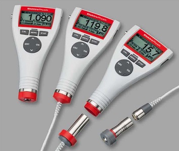 MiniTest 700 - Handliches, universell einsetzbares Schichtdickenmessgert in 3 Ausfhrungen: Integrierte Sonde, Kabelsonde und austauschbare Sonde sowohl intern als auch extern. Jetzt auch mit Funksonde. Neu: Mit Bluetooth- und USB-Anschluss.